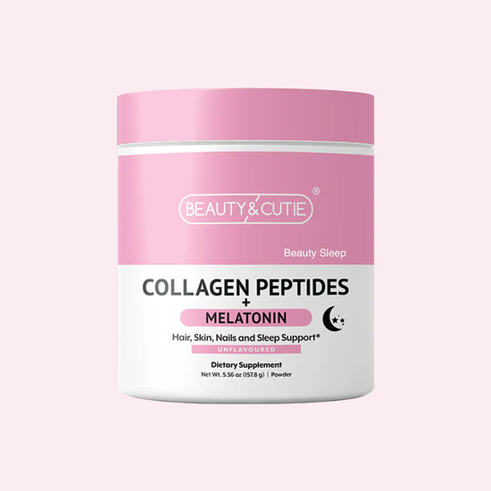 Beauty Sleep collagen powder jar front view