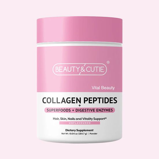 Vital Beauty collagen powder jar front view