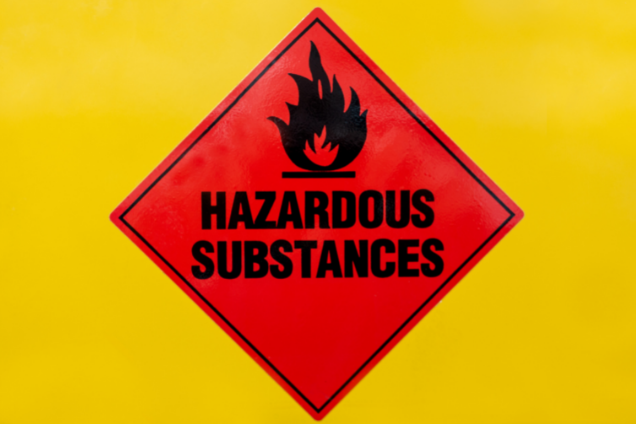 hazardous substances sign 